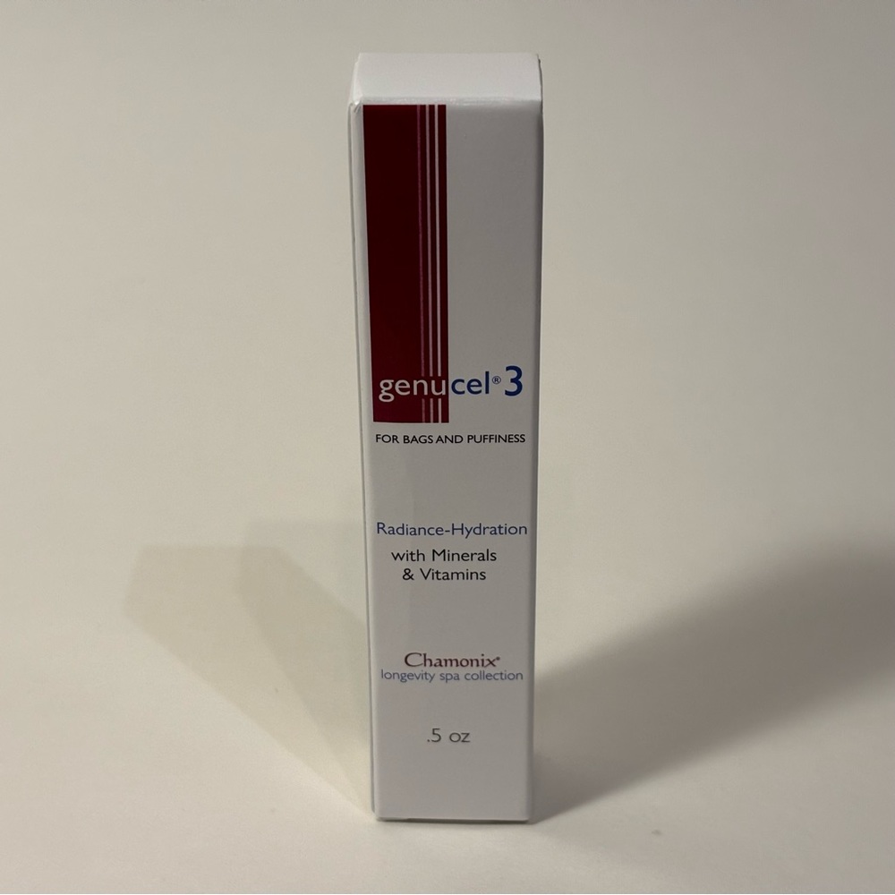 Chamonix Genucel 3 Radiance Hydration for Bags and Puffiness 0.5 Oz NIB